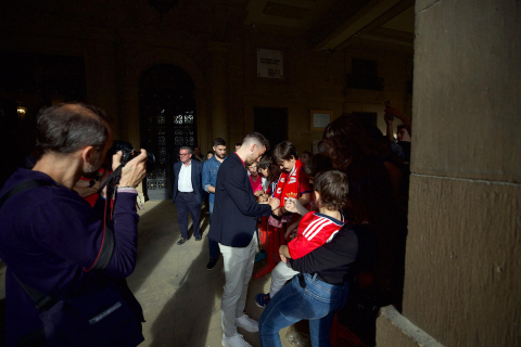 Recepción del Gobierno de Navarra a Osasuna