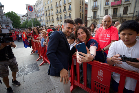 Recepción del Gobierno de Navarra a Osasuna