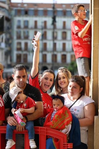 Recepción del Gobierno de Navarra a Osasuna