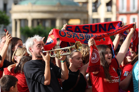 Recepción del Gobierno de Navarra a Osasuna