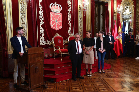 Recepción del Gobierno de Navarra a Osasuna