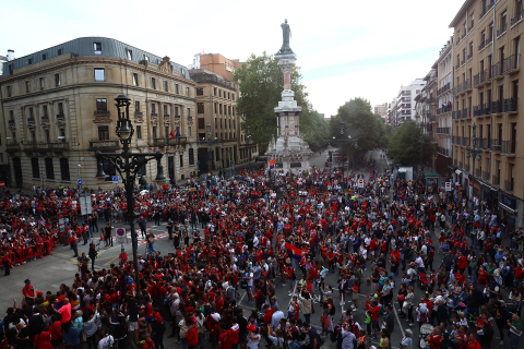 Recepción del Gobierno de Navarra a Osasuna