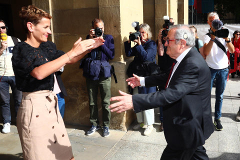 Recepción del Gobierno de Navarra a Osasuna