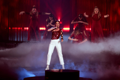Imágenes de la actuación de Blanca Paloma en Eurovisión