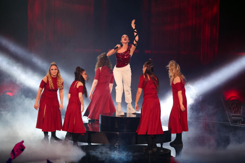 Imágenes de la actuación de Blanca Paloma en Eurovisión