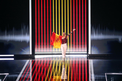 Imágenes de la actuación de Blanca Paloma en Eurovisión