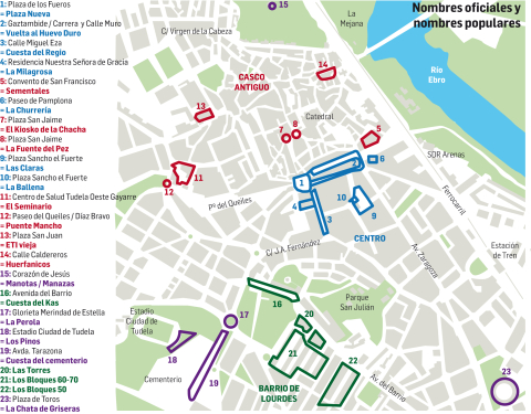 Mapa de Tudela