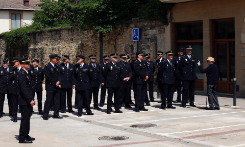 Imágenes del homenaje en Sangüesa a Bonifacio Martín y Julián Embid