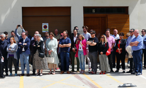 Imágenes del homenaje en Sangüesa a Bonifacio Martín y Julián Embid