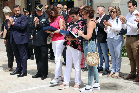 Imágenes del homenaje en Sangüesa a Bonifacio Martín y Julián Embid
