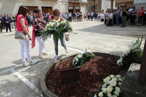 Imágenes del homenaje en Sangüesa a Bonifacio Martín y Julián Embid