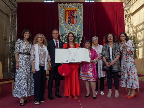 Asistentes a la entrega del Príncipe de Viana 2023 a la escritora Dolores Redondo