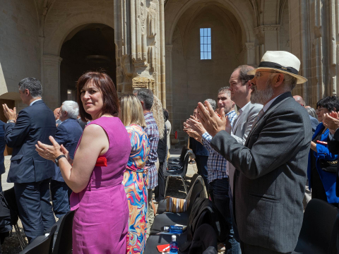 Asistentes a la entrega del Príncipe de Viana 2023 a la escritora Dolores Redondo
