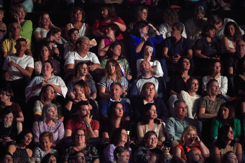 El Pabellón Navarra Arena acogió la actuación del cantante este sábado, 3 de  junio