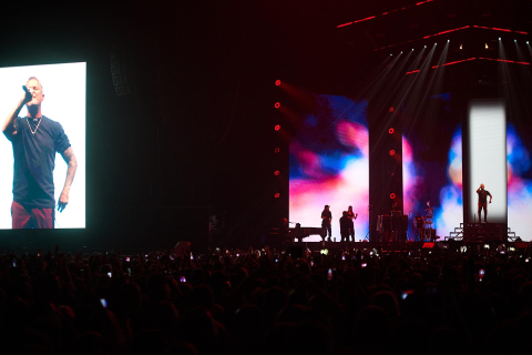 El Pabellón Navarra Arena acogió la actuación del cantante este sábado, 3 de  junio