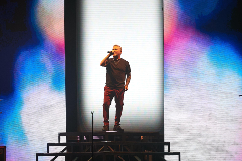 El Pabellón Navarra Arena acogió la actuación del cantante este sábado, 3 de  junio