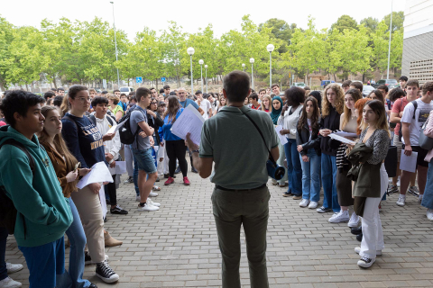 Fotos del primer día de Selectividad en Tudela.