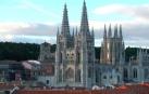 Panorámica de la catedral de Burgos y la ciudad castellana