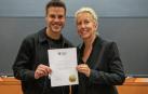 César Azpilicueta, con Anita