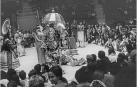 Encuentros 1972 Artistas del teatro Kathakali de Kerala (India) en el pabellón Anaitasuna