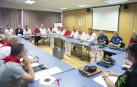 Junta Local de Protección Civil en la sede del Área de Seguridad Ciudadana