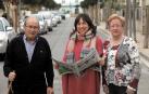 Ylenia Pérez Barenas, junto a sus padres