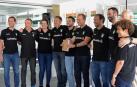 Quique Domínguez muestra el 'diario de la temporada' del Helvetia Anaitasuna junto al resto del cuerpo técnico