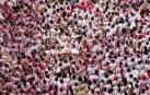 El chupinazo que da inicio al macroevento de las fiestas de San Fermín