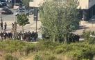 Los radicales, concentrados en Azpilagaña