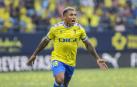 El delantero del Cádiz CF Darwin Machís celebra un gol