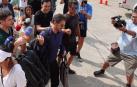 El padre de Daniel, Rodolfo Sancho, a su llegada al tribunal de Samui (Tailandia)