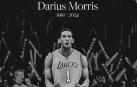 Darius Morris, en una fotografía publicada por Los Angeles Lakers en la red X