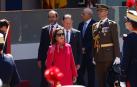 Margarita Robles, este sábado en Oviedo durante el Día de las Fuerzas Armadas