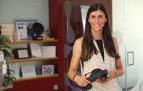 Ana Monreal, con unas gafas de realidad aumentada