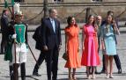 Los reyes, la princesa de Asturias y la infanta Sofía asisten a la ofrenda al apóstol Santiago