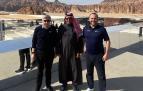 Eusebio Unzué, el directo general de la Federación Saudí y Miguel Grávalos