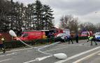 Un accidente provoca el corte de 4 carriles en la avenida Baja Navarra de Pamplona
