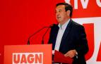 Pedro barato, presidente de Asaja, durante su intervención en Pamplona, UAGN.