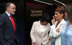 Esparza y Chivite charlan en presencia de Aznal y Begoña Alfaro