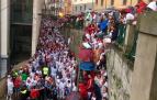 Imágenes del segundo encierro de los Sanfermines 2018, protagonizado por toros de José Escolar
