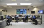 La Policía Municipal de Pamplona, en la sala de vigilancia de cámaras de seguridad.