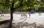 Alumnado del CP Griseras de Tudela durante una jornada de clase.