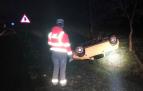 Estado en el que ha quedado el vehículo tras el accidente en Etxarri Aranatz.