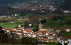 Panorámica de los centros urbanos de Irurita y Elizondo, al fondo.