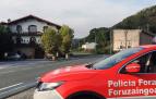 Control de tráfico de la Policía Foral en la N-121, en Ventas de Arraitz.