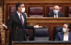 Pedro Sánchez, en la sesión de control en el Congreso.
