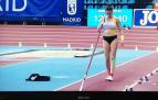 Miren Bartolomé, subcampeona de España de pértiga