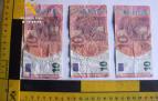 Billetes de 10 euros intervenidos.