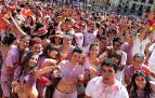 Tudela estalló de alegría cuando este martes dieron inicio las fiestas de Santa Ana con el lanzamiento del cohete.