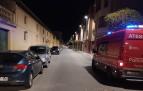 Imagen de una ambulancia de la Policía Foral, en Corella.